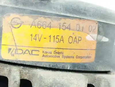 Автозапчастина б/у генератор для ssangyong kyron 2.0 xdi 4x4 посилання на oem iam a6641540102  