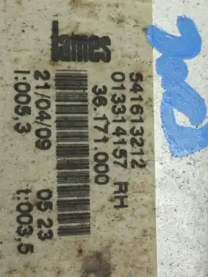 Second-hand car spare part passenger side right window regulator for opel corsa d essentia oem iam references 541613212  