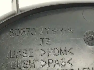 Second-hand car spare part interior right front handle for renault koleos m9rg8 oem iam references 80670jy00a  