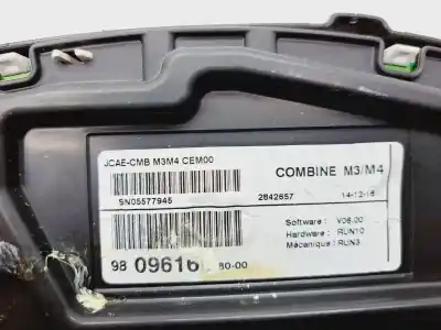 Peça sobressalente para automóvel em segunda mão quadrante por citroen celysée exclusive referências oem iam 9809616  