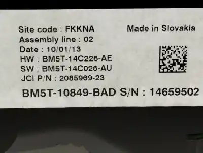 Pezzo di ricambio per auto di seconda mano pannello degli strumenti per ford grand c-max (cb7) titanium 116 cv / 85 kw riferimenti oem iam bm5t10849bad  