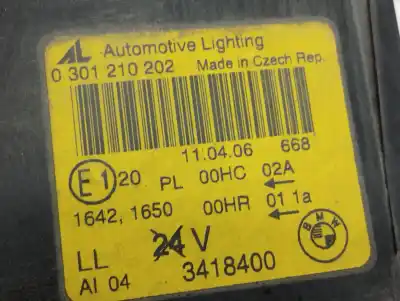 Peça sobressalente para automóvel em segunda mão farol / farolim direito por bmw x3 (e83) 2.0 d referências oem iam 0301210202  