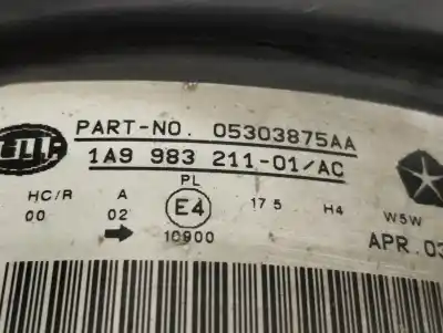Автозапчасти б/у левая фара за jeep compass (mk) d byl + serial ссылки oem iam 1a9983211  