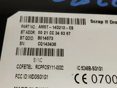 Pezzo di ricambio per auto di seconda mano modulo elettronico per ford grand c-max (cb7) titanium 116 cv / 85 kw riferimenti oem iam am5t140212eb  