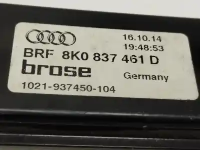 Автозапчасти б/у регулятор стекла переднего левого за audi a4 avant (8k5) csu ссылки oem iam 8k0837461d  