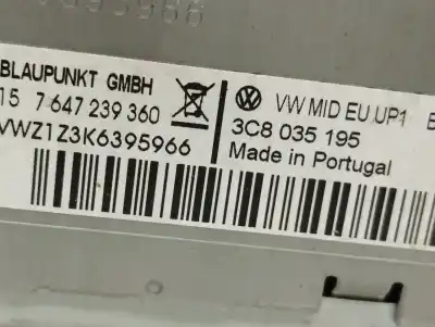 Second-hand car spare part audio system / radio cd for volkswagen passat berlina (3c2) edition oem iam references 3c8035195