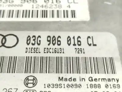 Автозапчастина б/у ебу контролер двигуна для audi a4 b7 (8ec) 2.0 tdi 16v посилання на oem iam 03g906016cl  