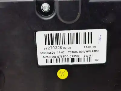 Pezzo di ricambio per auto di seconda mano pannello degli strumenti per citroen c4 picasso/spacetourer origins riferimenti oem iam 9827062880  