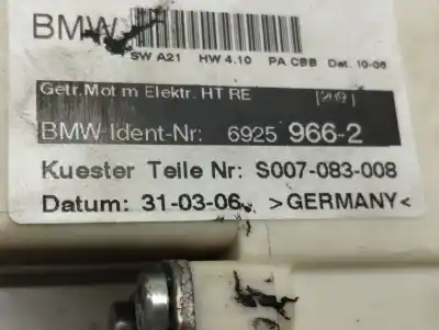 Second-hand car spare part rear right window regulator for bmw x3 (e83) 2.0 d oem iam references 69259662  