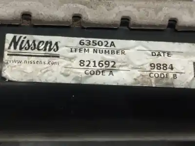 Peça sobressalente para automóvel em segunda mão radiador de água por citroen c4 berlina collection referências oem iam 63502a