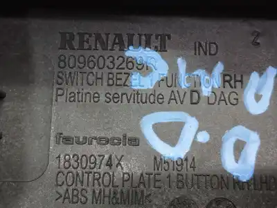 Peça sobressalente para automóvel em segunda mão botão / interruptor elevador vidro dianteiro direito por renault clio iv zen referências oem iam 809603269r
