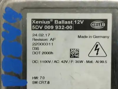 Pièce détachée automobile d'occasion  MODULE DE BALLAST DE PHARE XENON pour OPEL INSIGNIA A SEDÁN (G09)  Références OEM IAM 5DV009932  