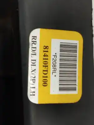 Peça sobressalente para automóvel em segunda mão fechadura da porta traseira esquerda por kia rio iii 1.2 cvvt 84 cv referências oem iam 81410fd100  
