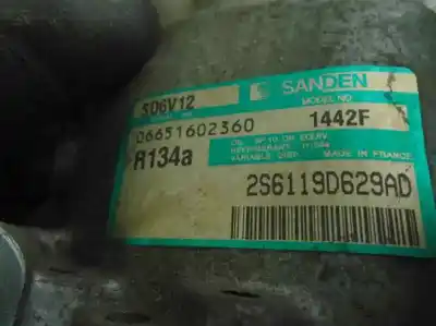 Peça sobressalente para automóvel em segunda mão compressor de ar condicionado a/a a/c por ford fiesta (cbk) ambiente referências oem iam 2s6119d629ad  
