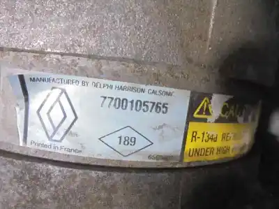 Peça sobressalente para automóvel em segunda mão compressor de ar condicionado a/a a/c por renault megane i scenic (ja0) 2.0 cat referências oem iam 7700105765  