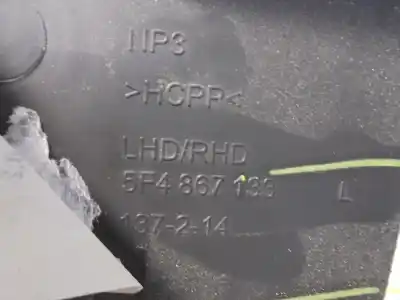 Автозапчастина б/у обкітка задніх лівіх дверей для seat leon (5f1) cxx посилання на oem iam 5f4867133  