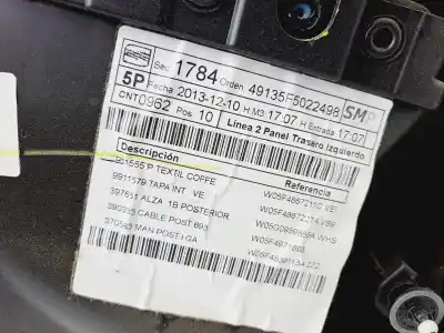 Автозапчасти б/у обивка задней левой двери за seat leon (5f1) reference ссылки oem iam 5f4867133  