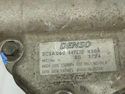 Second-hand car spare part air conditioning compressor for toyota corolla (e12) 1cdftv oem iam references 4472206364  