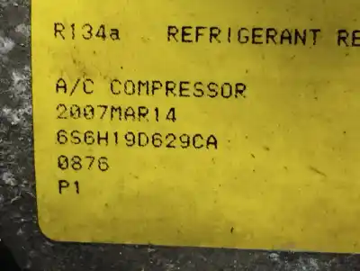 Peça sobressalente para automóvel em segunda mão compressor de ar condicionado a/a a/c por ford fiesta (cbk) trend referências oem iam 6s6h19d629ca  