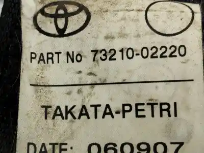 Peça sobressalente para automóvel em segunda mão cinto de segurança dianteiro direito por toyota auris luna referências oem iam 7321002220