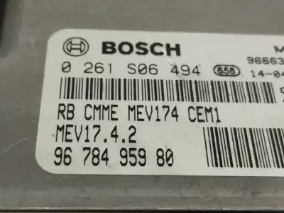 Second-hand car spare part ecu engine control for citroen c4 ii (b7) 1.4 vti 95 oem iam references 9678495980