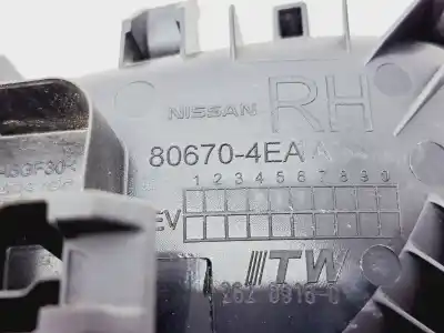 Peça sobressalente para automóvel em segunda mão puxador interior dianteiro direito por renault kadjar (ha_, hl_) 1.6 dci 130 referências oem iam 806704ea