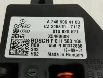 Peça sobressalente para automóvel em segunda mão resistência sofagem chauffage por audi a5 (8t3) 3.0 tdi quattro referências oem iam 8t0820521  