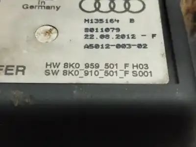 Peça sobressalente para automóvel em segunda mão resistência sofagem chauffage por audi a5 (8t3) 3.0 tdi quattro referências oem iam 8k0959501  
