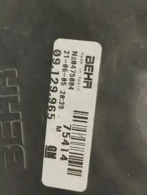 Peça sobressalente para automóvel em segunda mão termoventilador elétrico por opel combo corsa c referências oem iam 09129965  