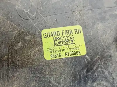 Peça sobressalente para automóvel em segunda mão cave de roda dianteira direita por hyundai tucson (nx) klass 2wd referências oem iam 86816n7000bk