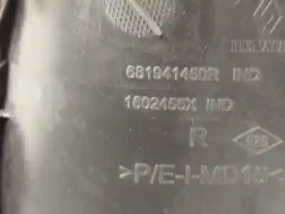 Second-hand car spare part decorative moulding for renault scenic iv black edition oem iam references 681941450r