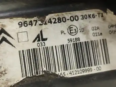 Автозапчастина б/у ЛІВА ФАРА для CITROEN C3 (F DESDE 11/2001)  Посилання на OEM IAM 9647214280  