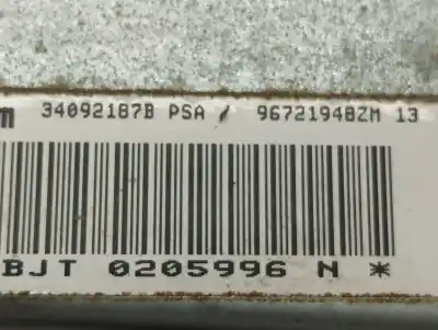 Second-hand car spare part FRONT RIGHT AIR BAG for CITROEN BERLINGO  OEM IAM references 96721948ZM  