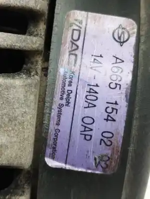 Автозапчастина б/у генератор для SSANGYONG KYRON 200 Xdi Limited Посилання на OEM IAM A6651540202  