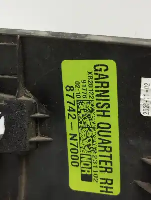 Second-hand car spare part right rear winglet for renault scenic iv black edition oem iam references 87742n700