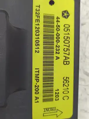 İkinci el araba yedek parçası elektronik modül için fiat freemont (345) lounge oem iam referansları 05150757ab