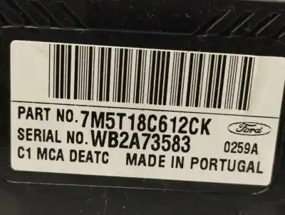 Second-hand car spare part climate control for ford focus berlina (cap) ambiente (d) oem iam references 7m5t18c612ck  