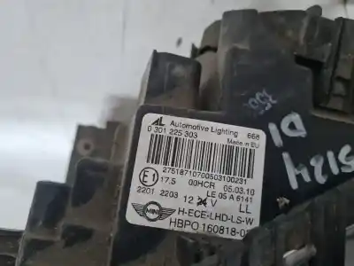 Second-hand car spare part left headlight for bmw mini (r56) cooper oem iam references 0301225303  