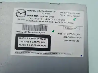 Автозапчастина б/у gps навігаційна система для mazda cx-5 center-line awd посилання на oem iam cvvm42f0jma  