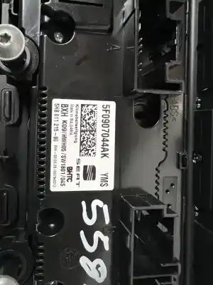 Peça sobressalente para automóvel em segunda mão comando de sofagem (chauffage / ar condicionado) por seat ateca (kh7) reference referências oem iam 5f0907044k  