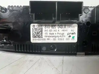 Peça sobressalente para automóvel em segunda mão comando de sofagem (chauffage / ar condicionado) por audi a3 (8v) ambiente referências oem iam 8v0820043a  