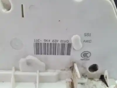 Автозапчастина б/у замок заднього правого дверя для seat leon (5f1) 1.6 tdi посилання на oem iam 5k4839016q  