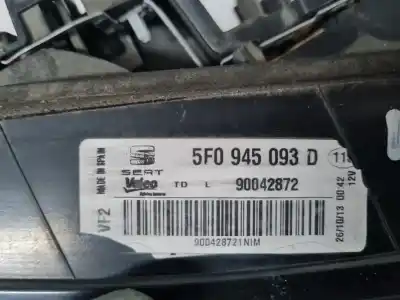 Second-hand car spare part interior left tailgate light for seat leon (5f1) i-tech oem iam references 5f0945093d