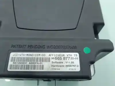 İkinci el araba yedek parçası ÇOK FONKSIYONLU EKRAN için PEUGEOT 5008  OEM IAM referansları 96665877ZD  
