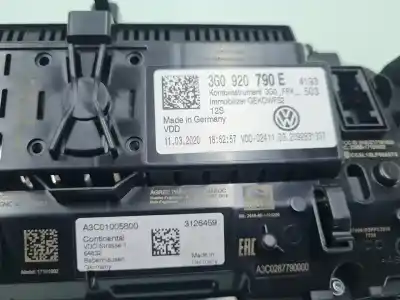 Peça sobressalente para automóvel em segunda mão QUADRANTE por VOLKSWAGEN TIGUAN (AD1, AX1)  Referências OEM IAM 3G0920790E  