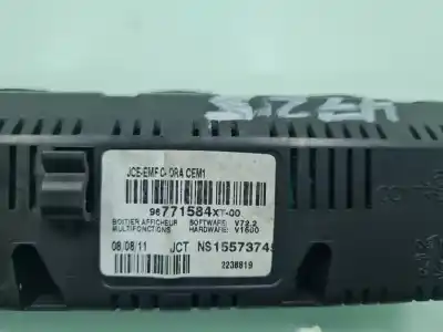 Second-hand car spare part multifunction display for citroen c3 collection oem iam references 96771584xt  