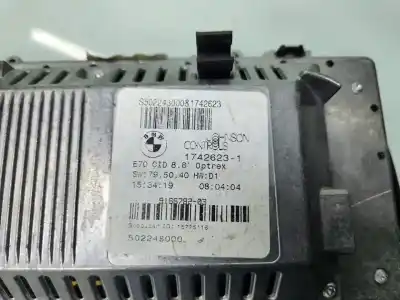 Second-hand car spare part multifunction display for bmw x5 (e70) 3.0d oem iam references 9166782-03  
