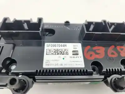 Peça sobressalente para automóvel em segunda mão comando de sofagem (chauffage / ar condicionado)  por seat leon (5f1) 2.0 tdi referências oem iam 5f0907044h  