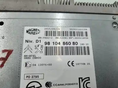 Pièce détachée automobile d'occasion SYSTÈME DE NAVIGATION GPS pour CITROEN C4 PICASSO  Références OEM IAM 9810486080  