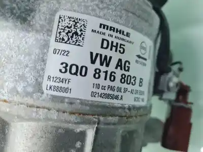 Second-hand car spare part air conditioning compressor for skoda octavia lim. (nx3) ambition oem iam references 3q0816803b  